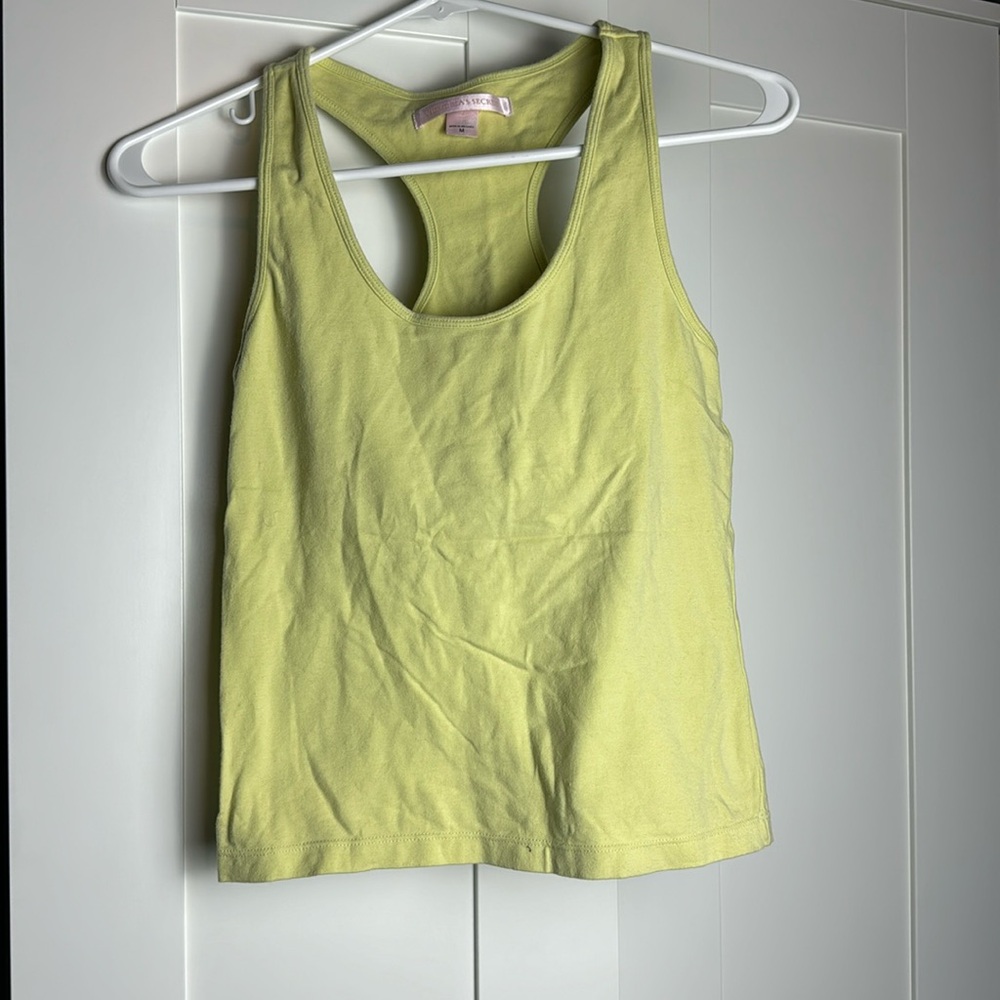 Victoria secret/ VS  solid yellow tank top size medium